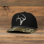 Vintage Snap-Back Bottomland Deer Skull Trucker Hat