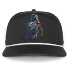Black Lab Duck Dog 5-Panel Black Trucker Hat
