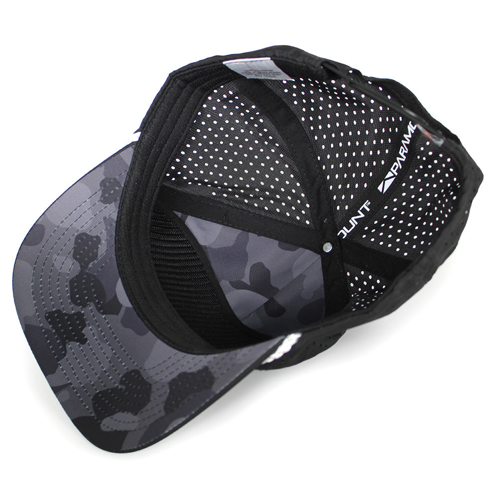 Black Lab Duck Dog 5-Panel Black Trucker Hat