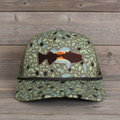 Sunset Walleye Hat 6-Panel | Riverside Snap-Back Trucker Hat