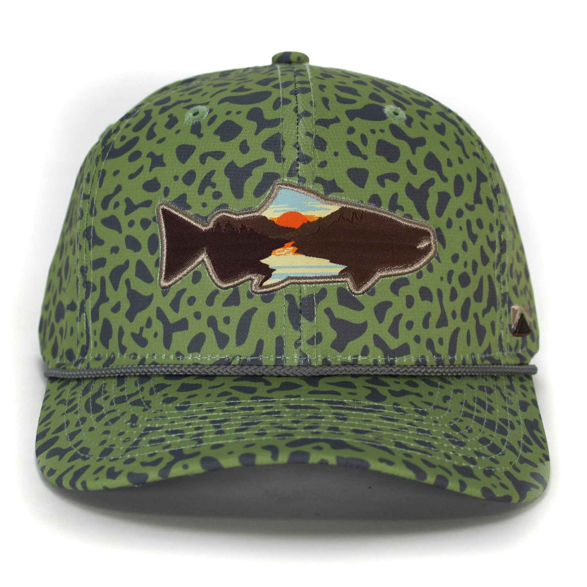 Sunset Salmon Cap - 6-Panel Riverside Design