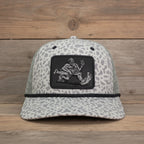 Vintage Bigfoot Bass Squatch Fishing Snap-Back 6-Panel Rope Cap