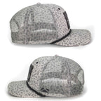 Vintage Bigfoot Bass Squatch Fishing Snap-Back 6-Panel Rope Cap