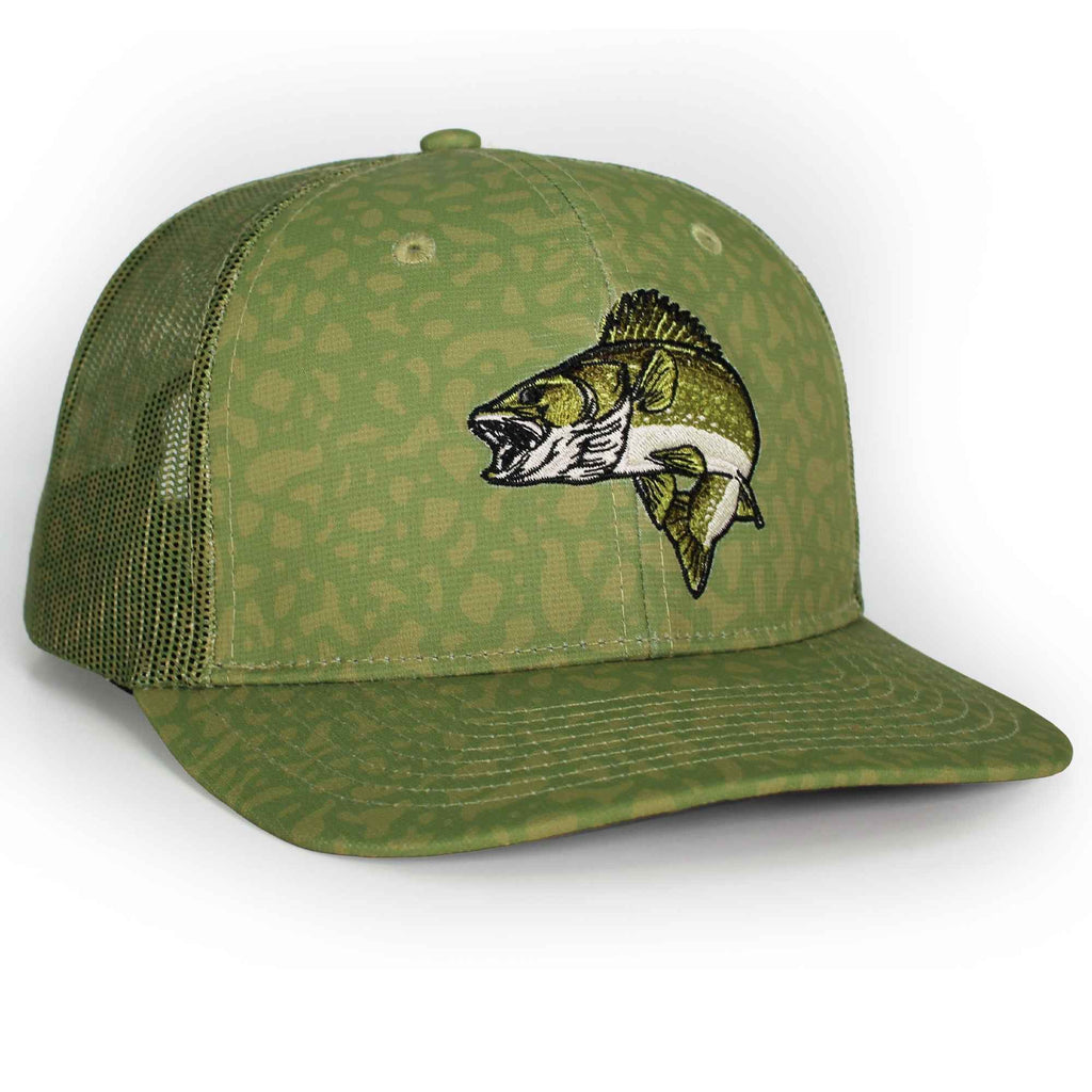 Fighting Walleye Hat - 6-Panel Riverside Design