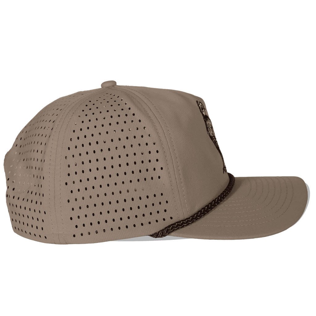 Bobwhite Quail Rope Trucker Hat – 5-Panel Upland Hunting Cap