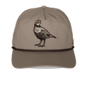 Bobwhite Quail Rope Trucker Hat – 5-Panel Upland Hunting Cap