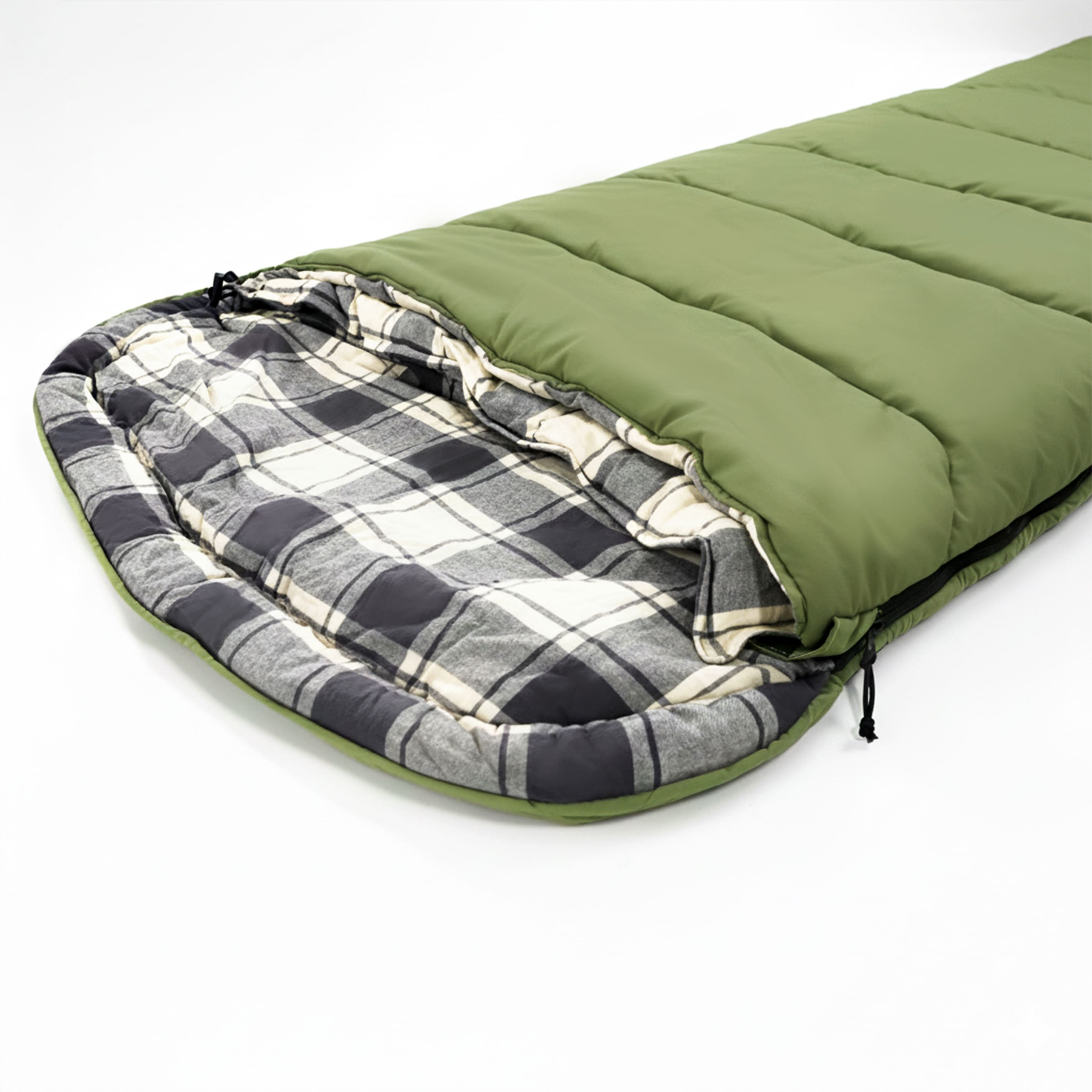 The Deep-Hollow: Thermal Flannel-Lined Expedition Sleeping Bag
