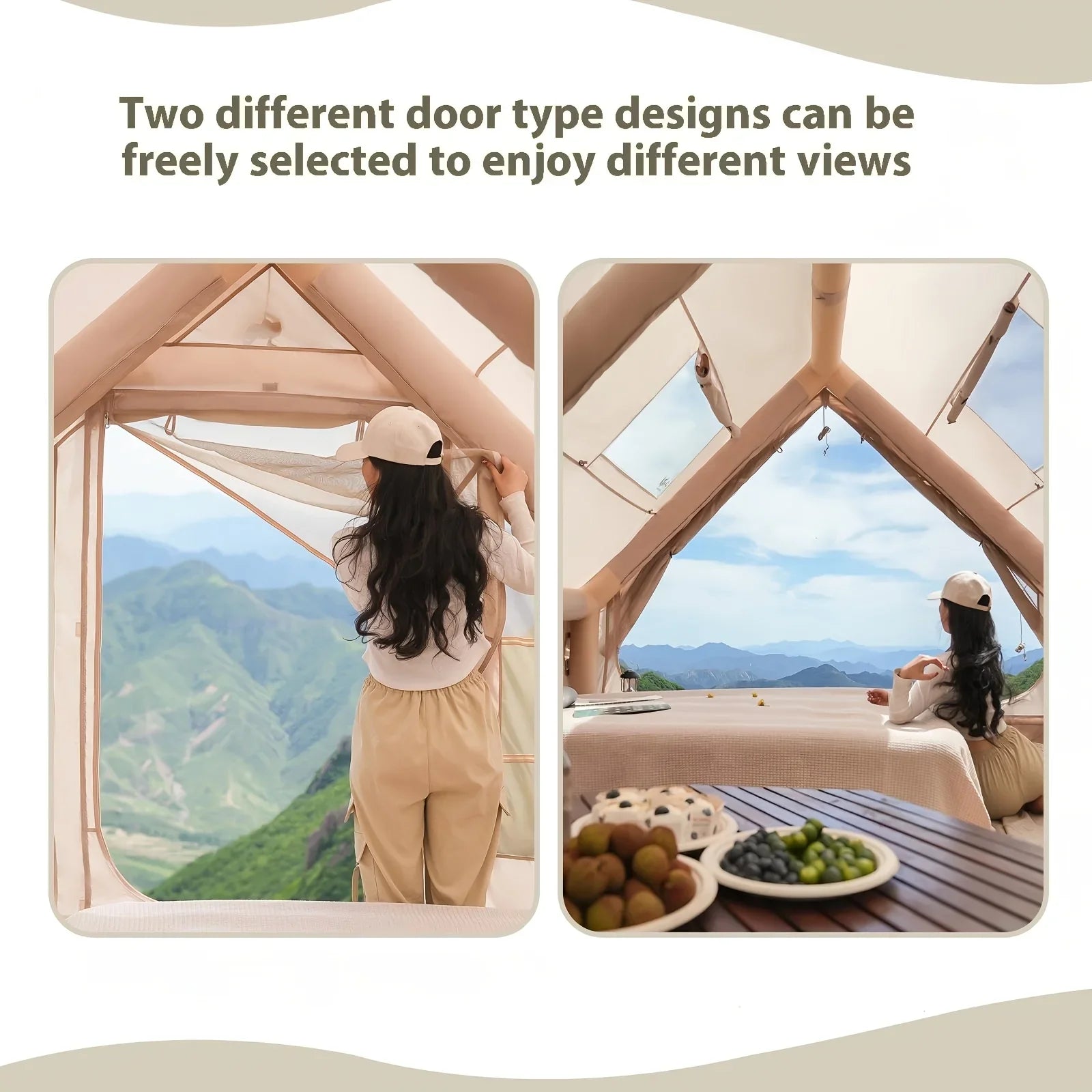 Basecamp Cabin Inflatable Tent | Skylight & All-Season Waterproof