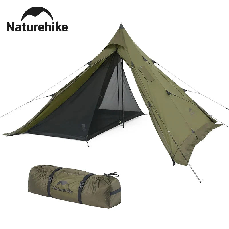 Naturehike Pyramid Tent | Ultralight 3-4 Person Bedroom + Living Area