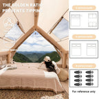 Basecamp Cabin Inflatable Tent | Skylight & All-Season Waterproof