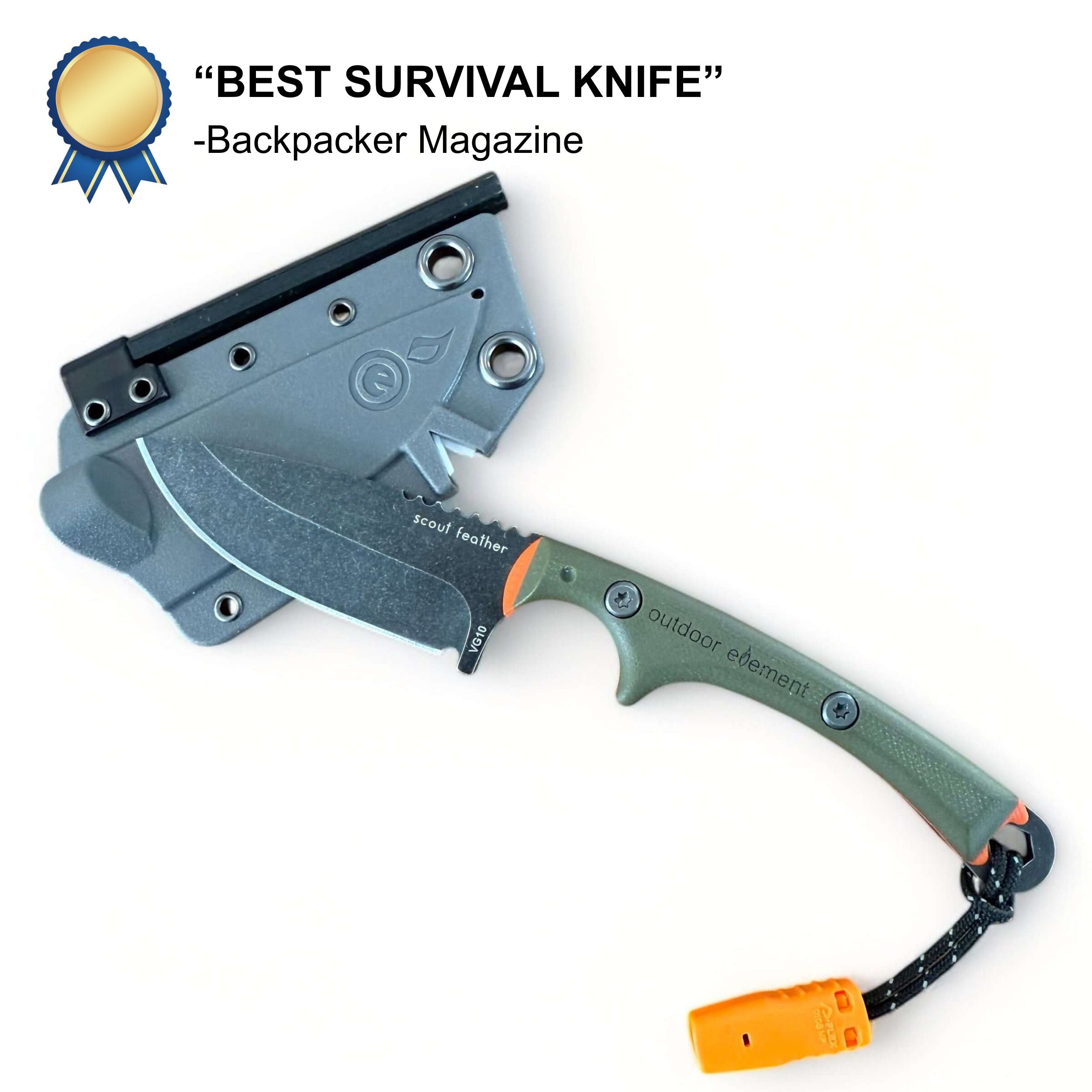 Scout Feather Adventure Survival Knife - Clear Water Trading Co.