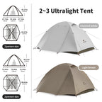 Naturehike UPF50+ 2-3 Person Ultralight Trekking Tent