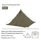 Naturehike Pyramid Tent | Ultralight 3-4 Person Bedroom + Living Area
