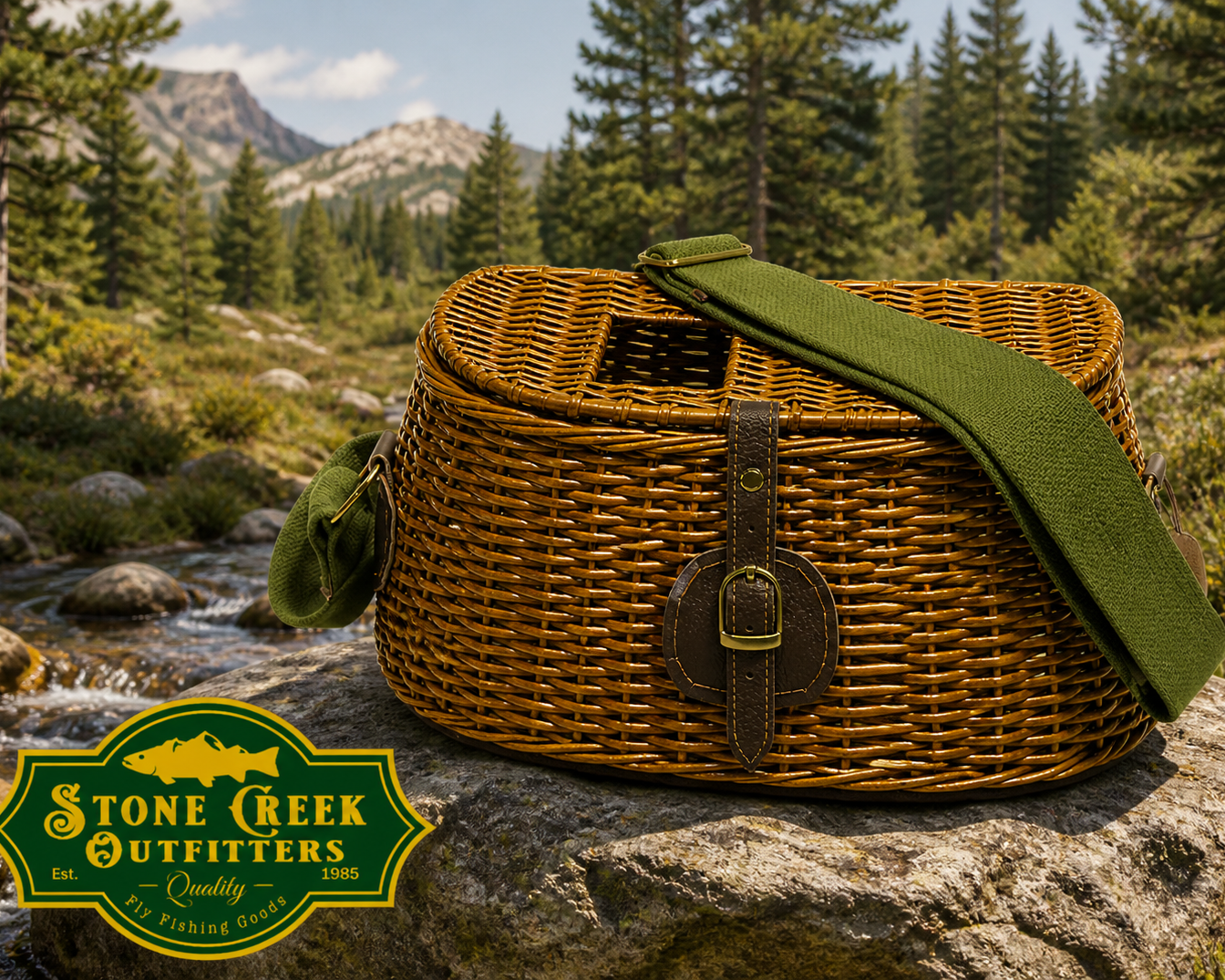 Standard Split Willow Creel w/ Strap