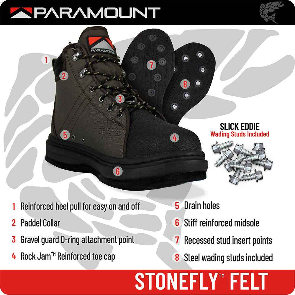 Stonefly Wading Boots with Felt Sole