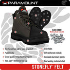 Stonefly Wading Boots with Felt Sole