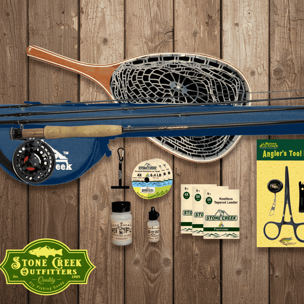 Trout Stalker Complete Fly Fishing Graphite Rod and Performance Reel Combo,Starter Kit 4, 5, 6 wt - Clear Water Trading Co.