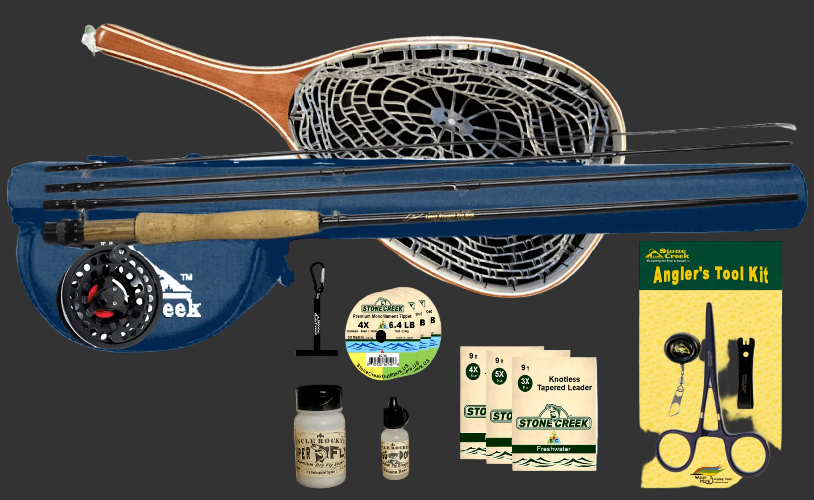 beginner fly fishing rod Mangler Starter Kit Fly & Reel Outfit Designed with a moderate action Beginner Fly Fly Rod Reel
