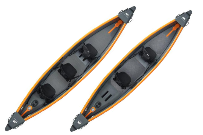 Clear Water Tomahawk High-Pressure 3 Person Inflatable Canoe