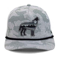 Wolf Howl Cloud Texture Snap-Back 5-Panel Rope Cap