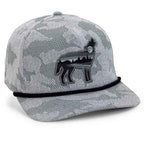Wolf Howl Cloud Texture Snap-Back 5-Panel Rope Cap