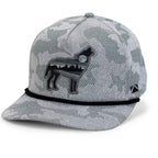 Wolf Howl Cloud Texture Snap-Back 5-Panel Rope Cap
