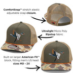 Wood Duck Hat 5-Panel Ridgeline Mesh Back Cap