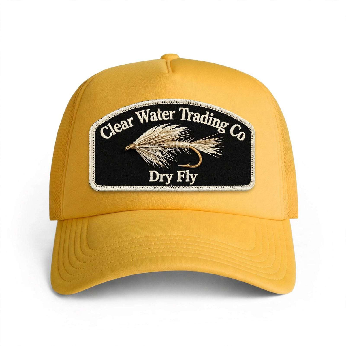 N° 17 – The Dry Fly Arch – Édition à hackle brun – Casquette trucker en mousse