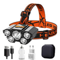 Clear Water Trading Co. — USB‑Rechargeable 5‑LED Waterproof Headlamp (Ultra‑Bright Outdoor Torch) - Clear Water Trading Co.
