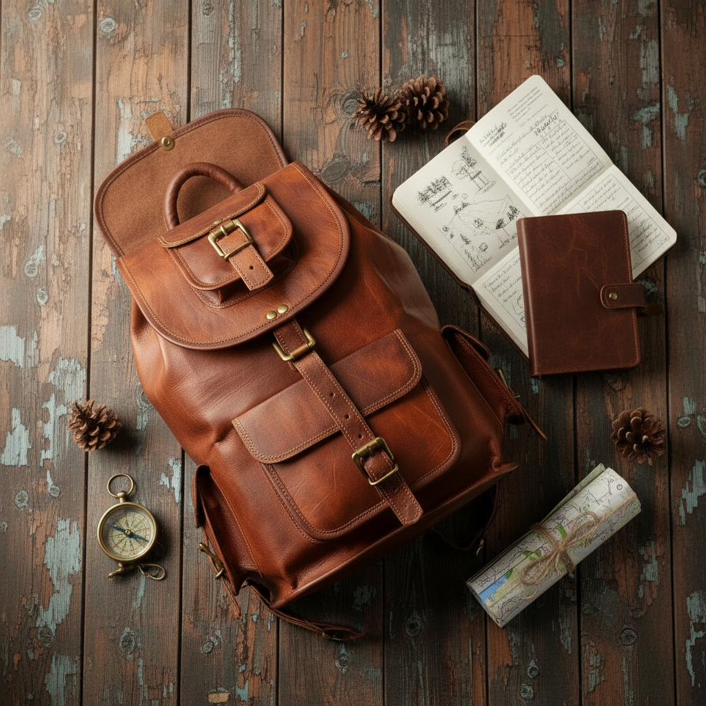 Backpack Flat Lay