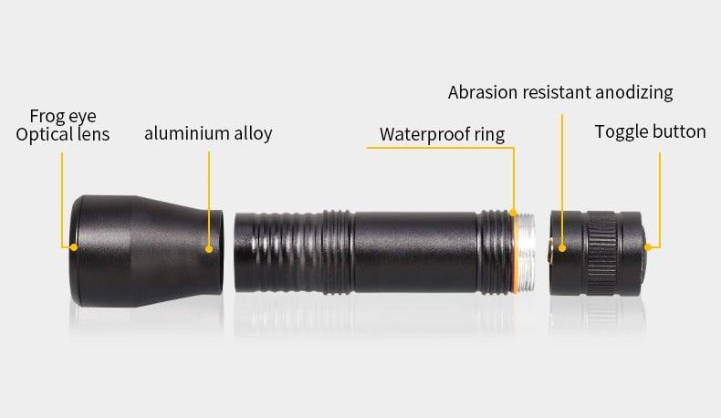 Clear Water Trading Co. — UV Tactical Outdoor Flashlight (1200 Lumen, Waterproof)