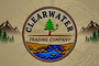Clear Water Trading Company Logo - Ultra Wide with Larger Circle