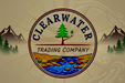 Clear Water Trading Company Logo - Ultra Wide with Larger Circle