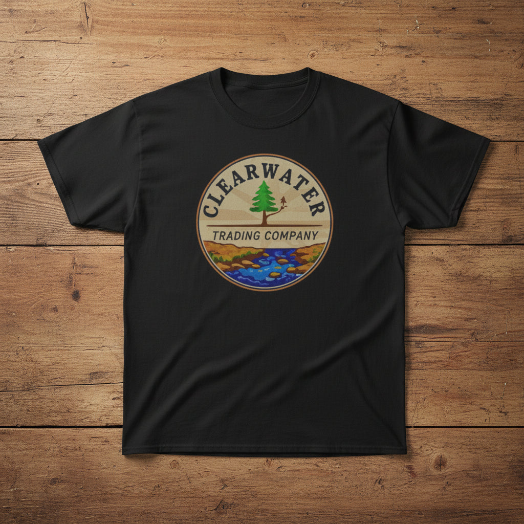 Clearwater Trading Company Vintage Outdoor Graphic Tee - Classic T-Shirt for Adventure Enthusiasts