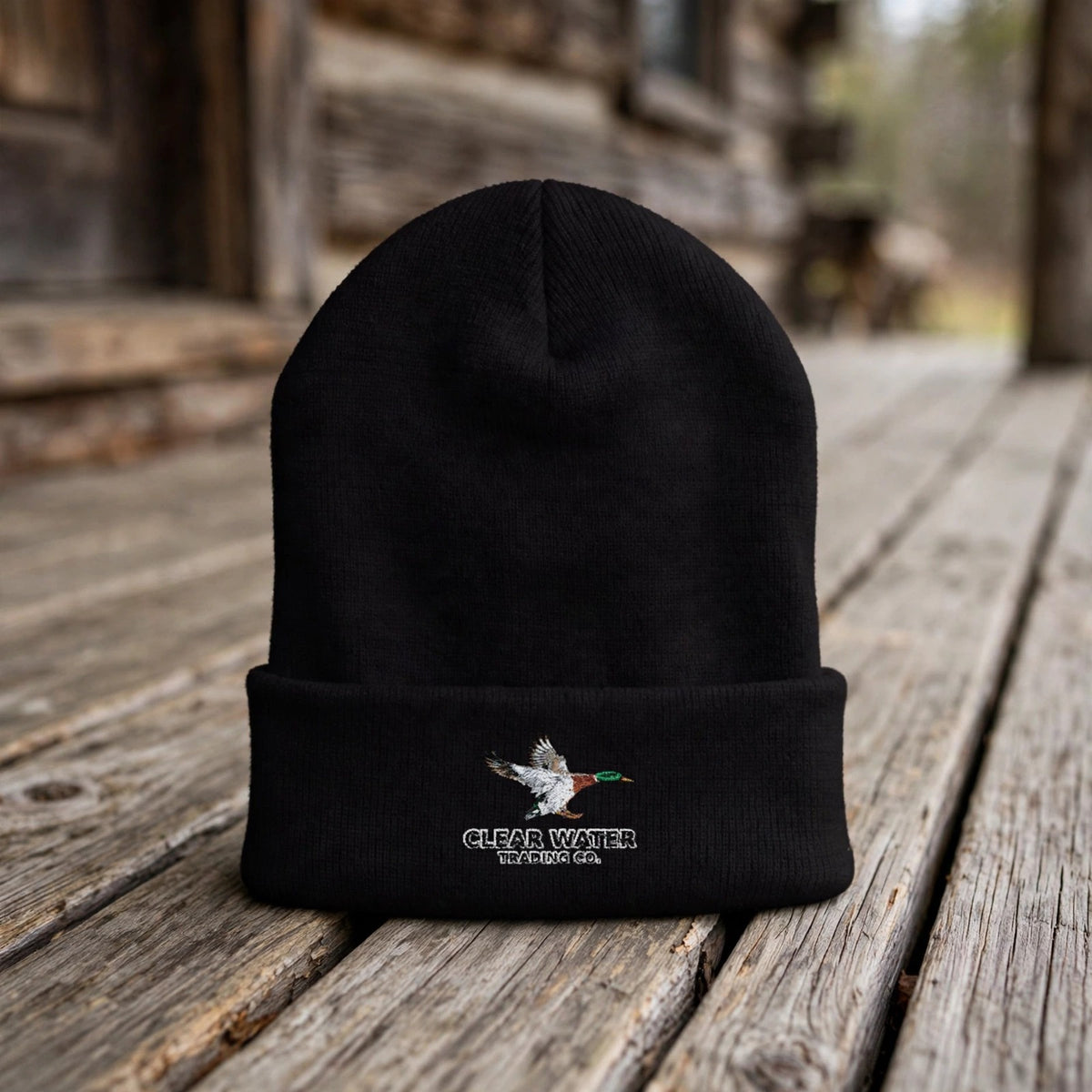 Green Head Mallard Cuffed Beanie — Clear Water Trading Co.