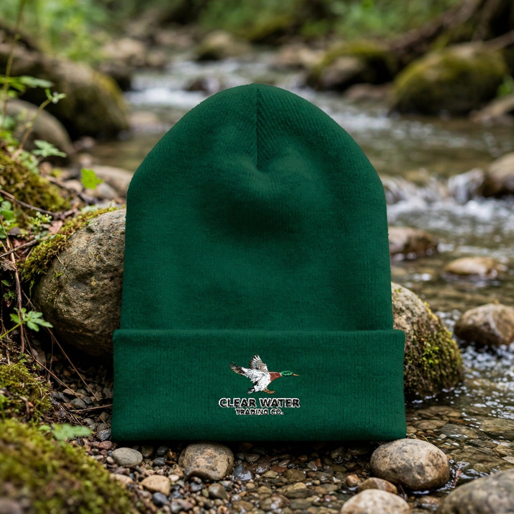 Green Head Mallard Cuffed Beanie — Clear Water Trading Co.