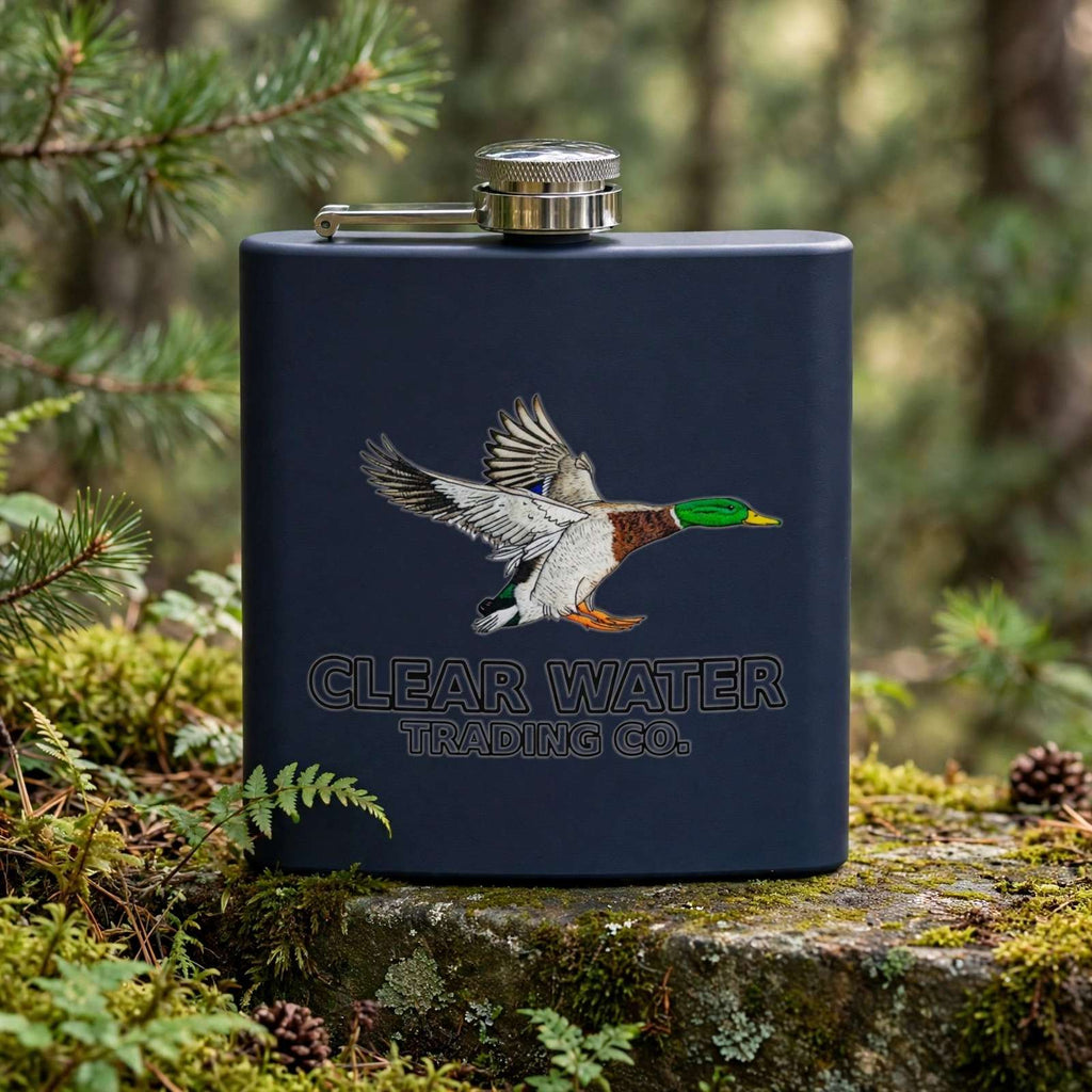 Green Head - Mallard Duck 6oz. Pocket Flask - Clear Water Trading Co.
