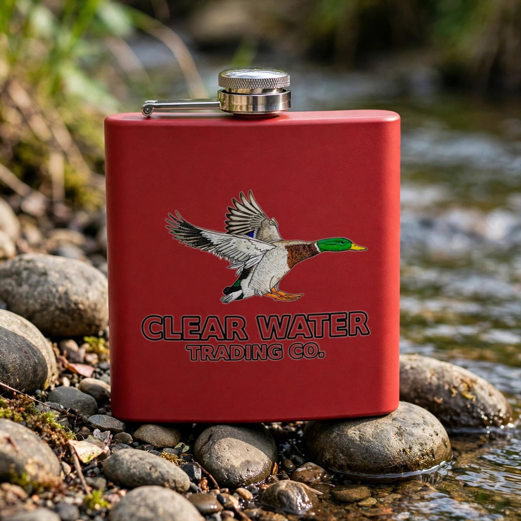 Green Head - Mallard Duck 6oz. Pocket Flask - Clear Water Trading Co.