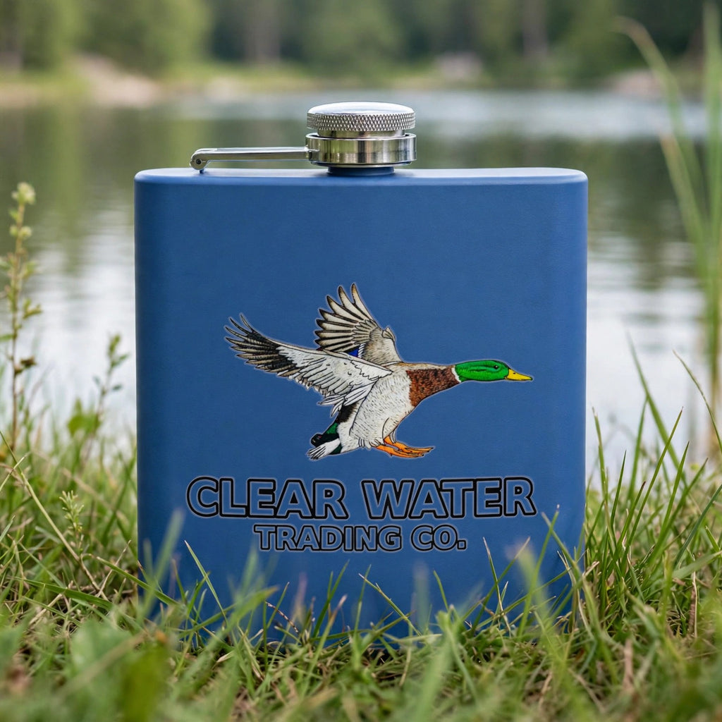 Green Head - Mallard Duck 6oz. Pocket Flask - Clear Water Trading Co.