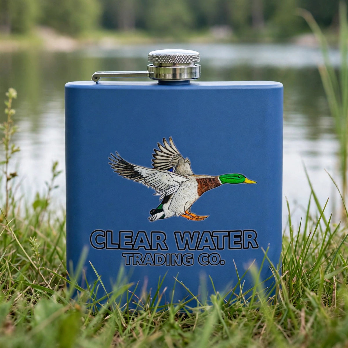 Green Head - Mallard Duck 6oz. Pocket Flask - Clear Water Trading Co.