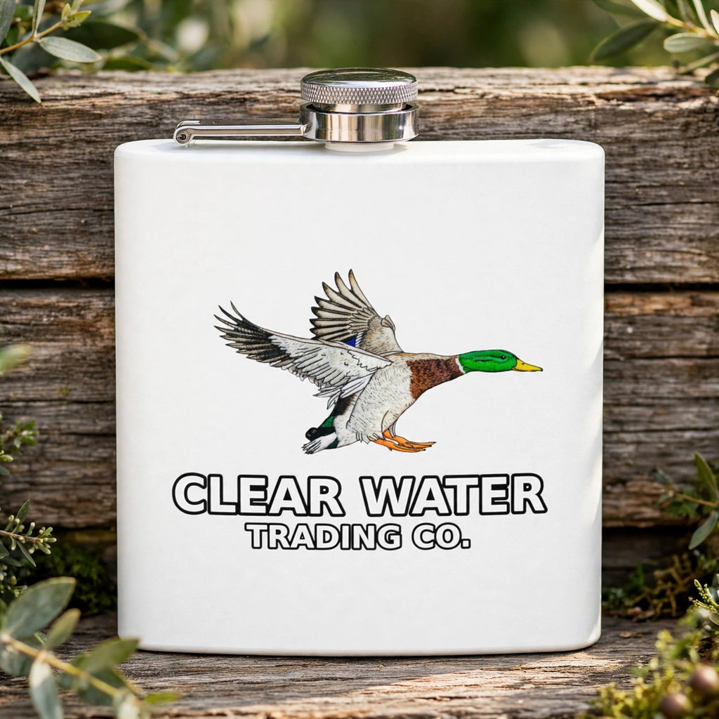 Green Head - Mallard Duck 6oz. Pocket Flask - Clear Water Trading Co.