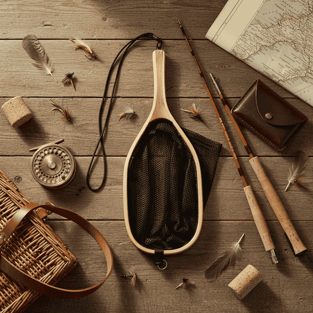 The Heritage Wooden Catch & Release Landing Net - Clear Water Trading Co.