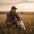 English Setter Cap Kneeling