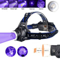 Clear Water Trading Co. — USB‑Rechargeable Multi‑Color Waterproof Headlamp (Green/Red/UV 395nm)