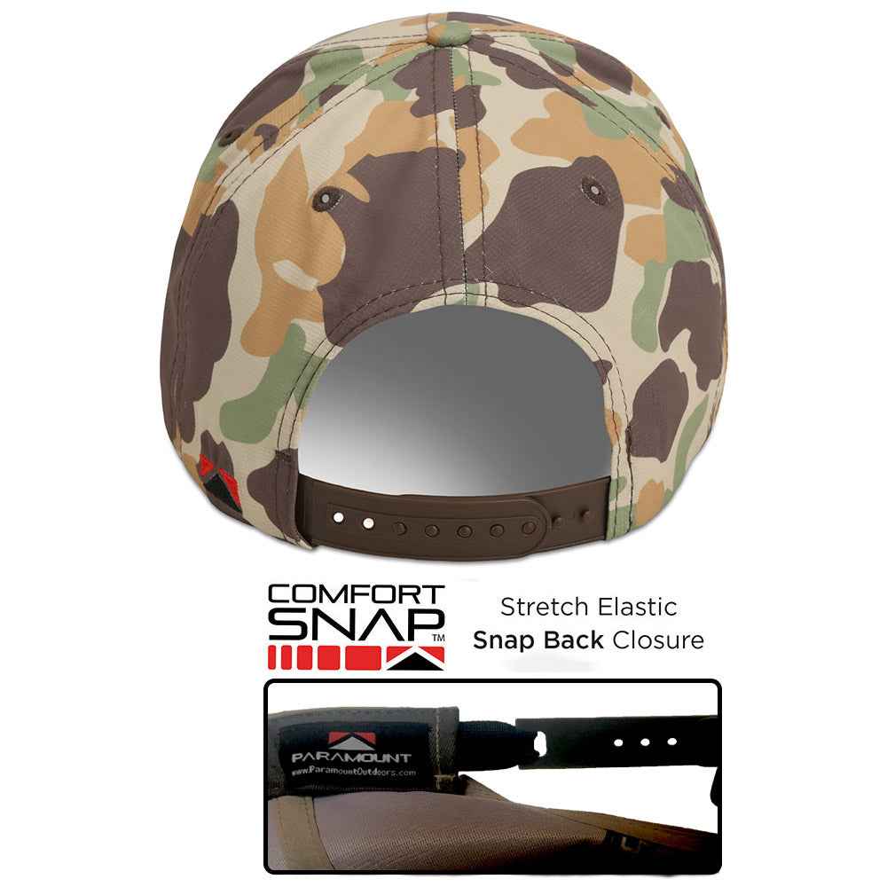 Chocolate Lab Vintage Camo Cap - 6-Panel Riverside Design