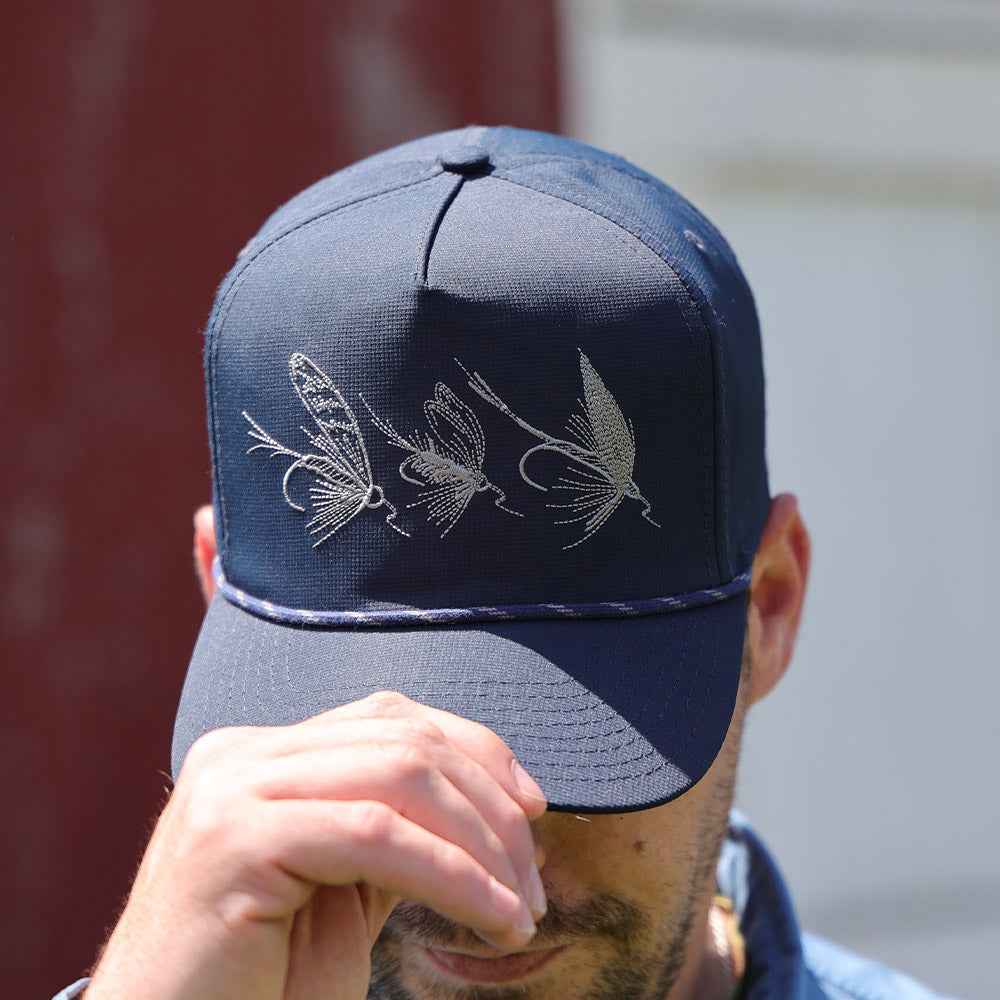 Tri-Fly Fishing Ridgeline Snap-Back 5-Panel Rope Cap