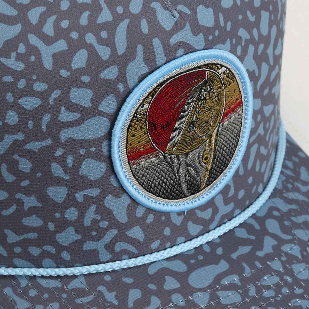 Dead Drift Fly Fishing Hat – Adjustable Trucker Cap with Rope Detail