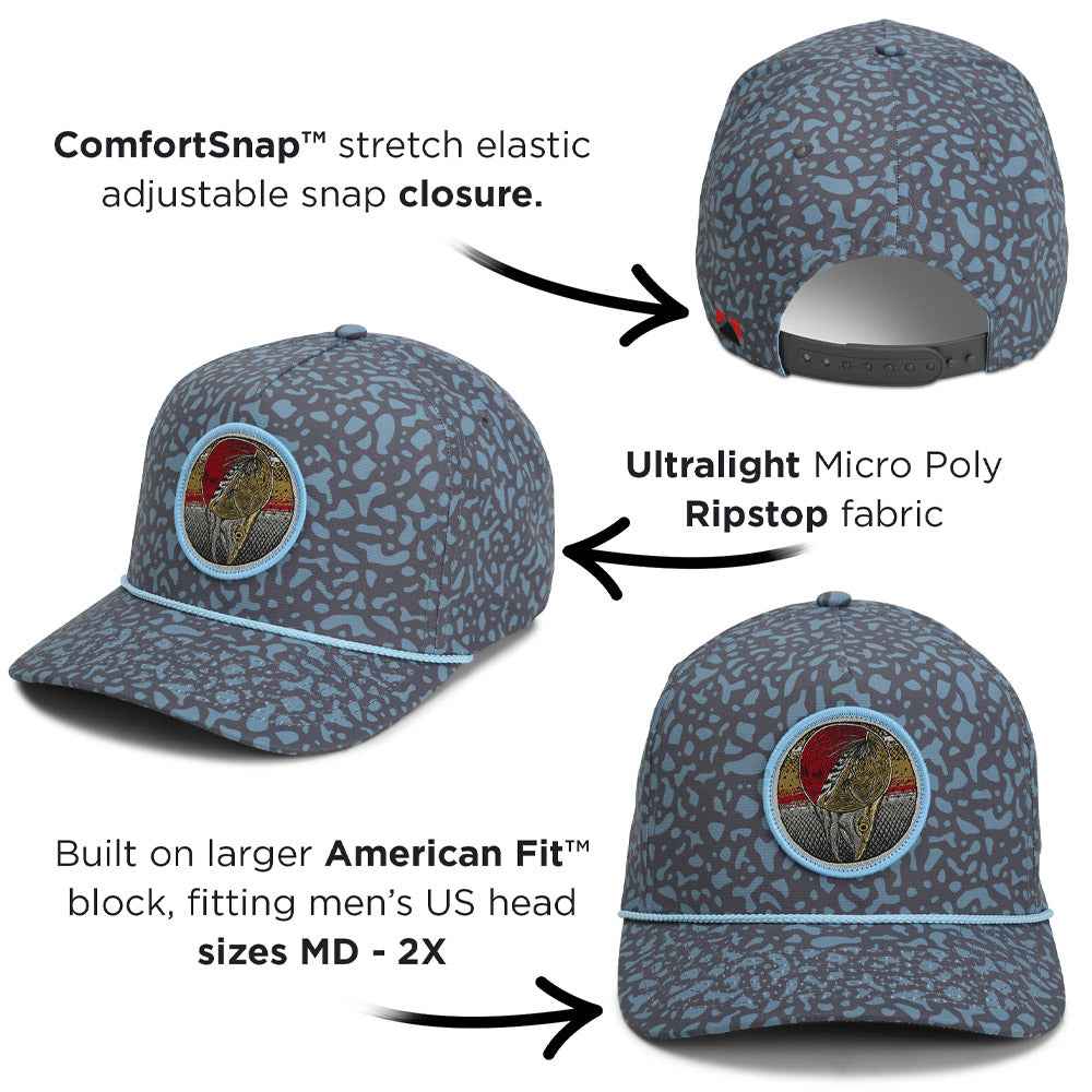 Dead Drift Fly Fishing Hat – Adjustable Trucker Cap with Rope Detail