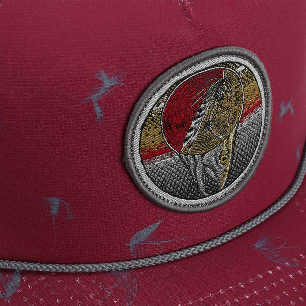 Dead Drift Fly Fishing Cap with Patch Rope and Exclusive Fly Pattern