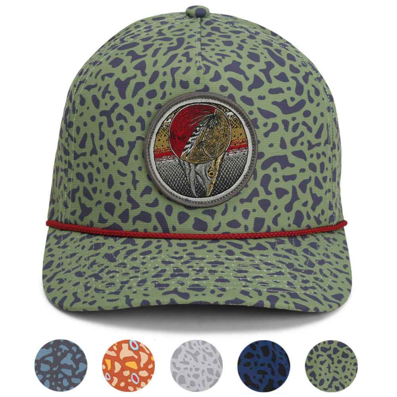 Dead Drift Fly Fishing Hat – Adjustable Trucker Cap with Rope Detail